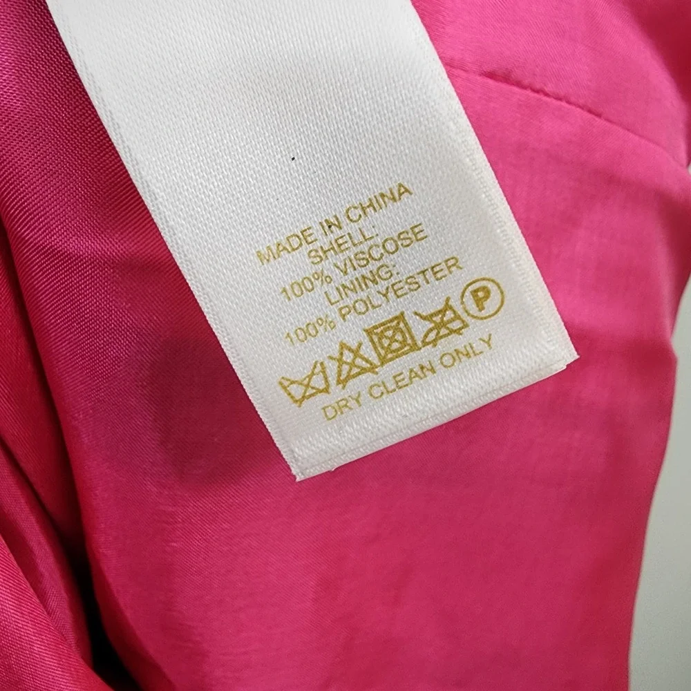 Kate Spade navy with neon tie dye exposed pink zipper shift dress woman's size 6